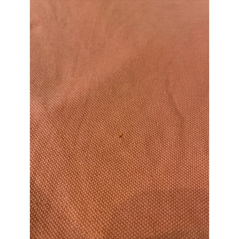 Vintage Polo Ralph Lauren Orange Polo Shirt‎ Navy Pony Logo Men's Sz XL